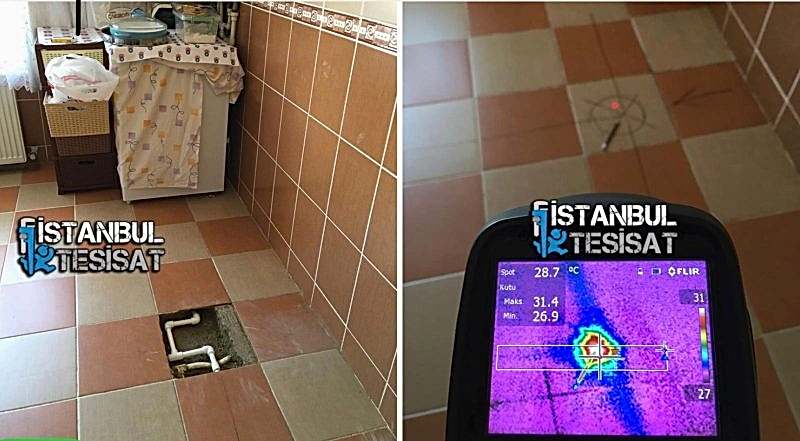 İstanbul su kaçak tespiti - akustik dinleme cihazı ile çalışma anı